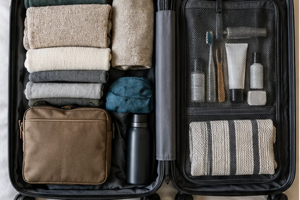 Everyday setting for carry-on backpacks for weekend trips