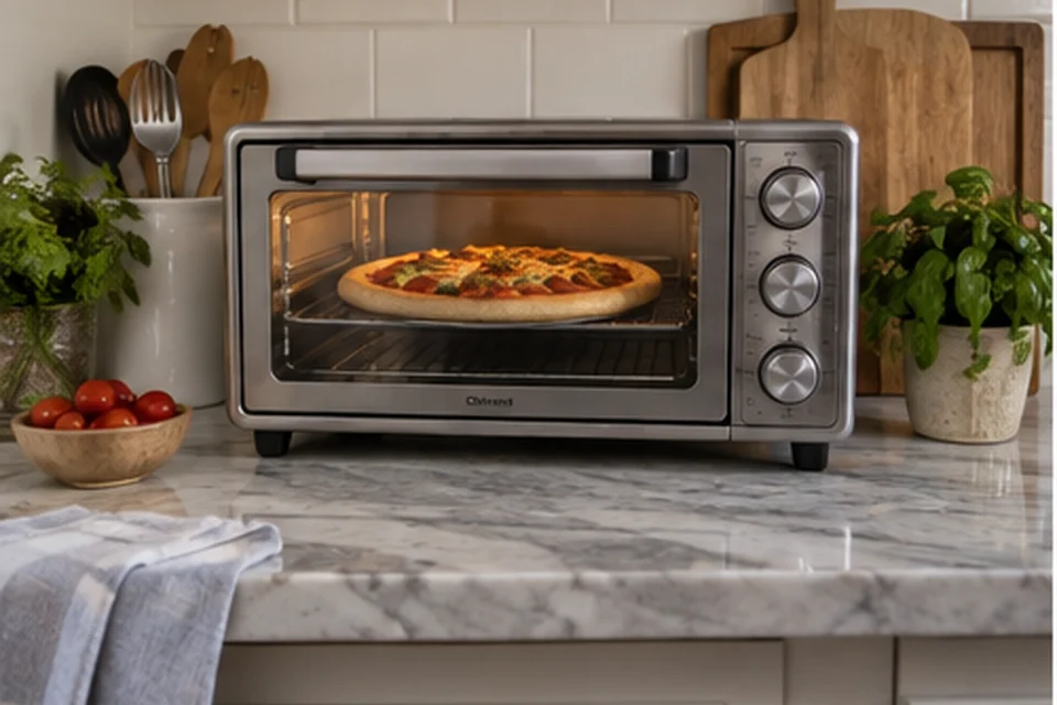 Everyday setting for countertop ovens for small kitchens