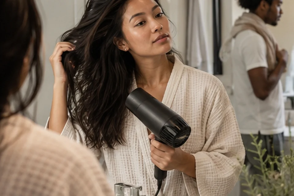 Everyday setting for hair dryers for shared bathrooms