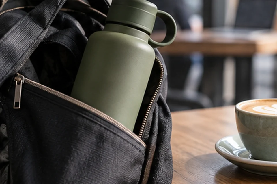 Everyday setting for reusable water bottles for commutes
