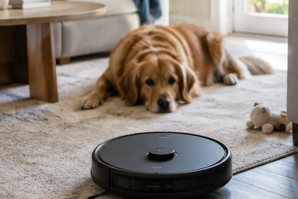 Everyday setting for robot vacuums for mixed floors and pet hair