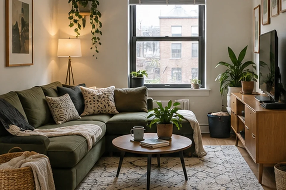 Everyday setting for small-space furniture that does more than one job