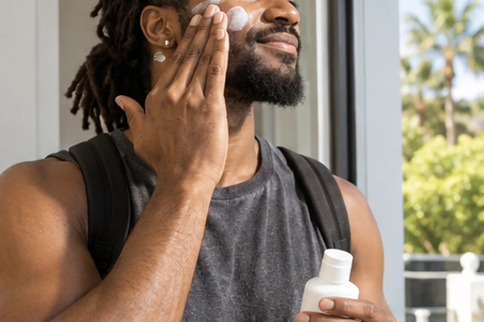 Everyday setting for sunscreen formats for everyday reapplication