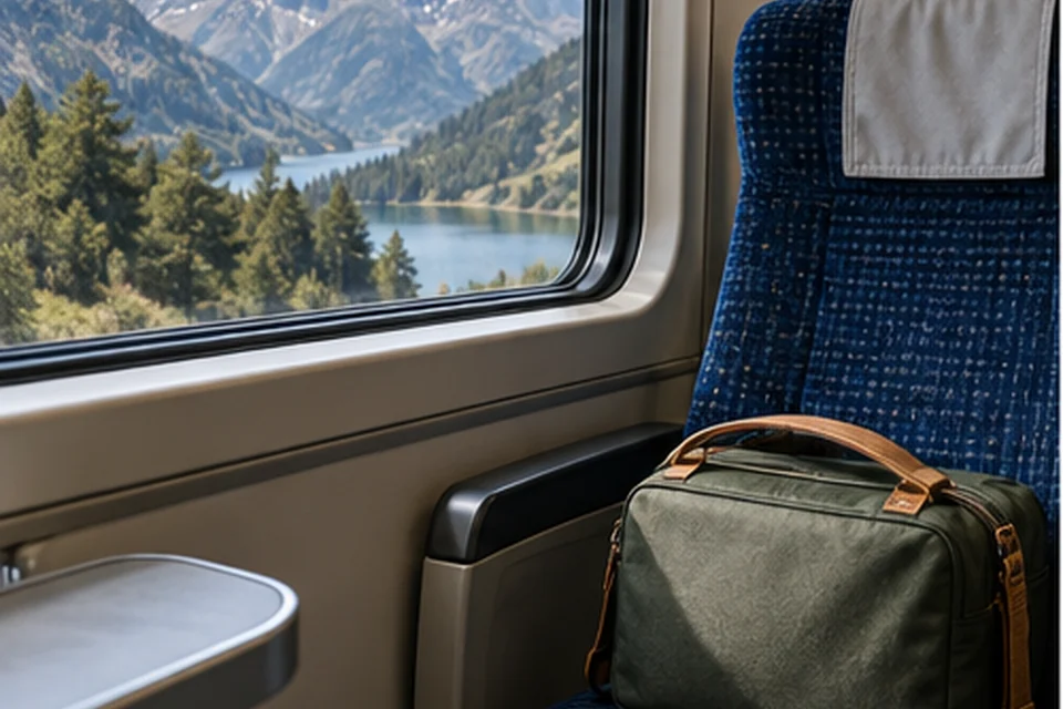 Everyday setting for travel tech organizers for one-bag trips